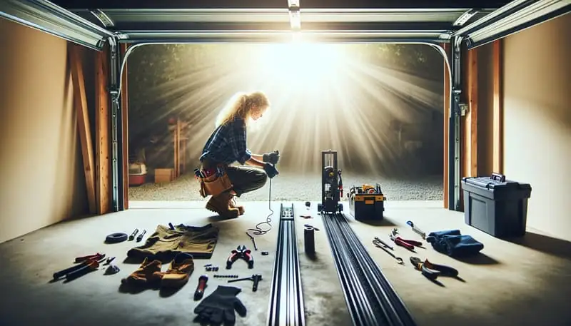 Garage Door Track Repair — Del Cerro